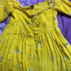 Beautiful yellow flowered blouse